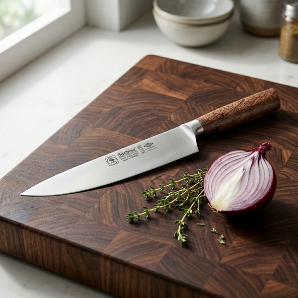 YAYLA — Couteau de Chef Forgé 21cm Manche Bois
