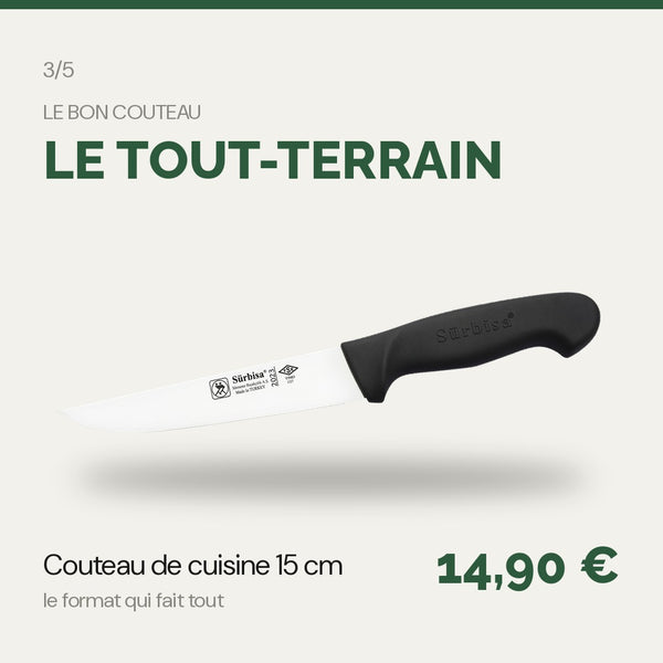 Classique Polymère — Couteau de Cuisine 15 cm